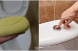 Thả cục xà phòng vào bồn cầu, tác dụng quý cho cả nhà