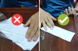 Dán băng keo lên giấy rồi bỏ vào nước, mẹo đơn giản lợi cho cả nhà