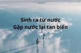 Thứ gì sinh ra từ Nước, lớn lên gặp nước thì lại tan biến?