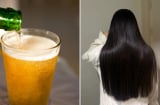 Mẹo giúp tóc mọc nhanh, giảm rụng, bóng mượt nhờ gội đầu bằng bia
