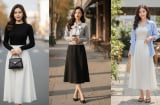 Chỉ cần một chiếc chân váy suông, chị em mặc thế nào cũng sang – tôn dáng đỉnh khỏi bàn