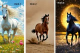 Quiz: Chọn hình ảnh 1 con ngựa để khám phá vận may năm Bính Ngọ 2026, khả năng giàu có của bạn
