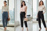Áo sơ mi phối quần baggy: Công thức lên đồ công sở giúp nàng thăng hạng khí chất chỉ trong 5 giây