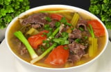 Cách nấu canh thịt bò dưa chua ngon