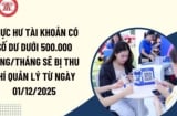 Tài khoản dư dưới 500.000 đồng/tháng bị thu phí quản lý từ 1/12/2025: thực hư thế nào?