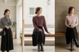 5 mẫu áo mix chân váy đen giúp nàng trẻ ra vài tuổi, sang xịn miễn bàn