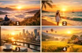 Quiz: Chọn 1 khung cảnh Bình Minh để xem năm 2026 vũ trụ nhắn nên liều lĩnh để giàu có hay giữ ổn định?
