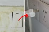 Công tắc điện trong nhà bám bẩn đừng lau bằng nước: Lau bằng thứ này vừa sạch bong lại an toàn