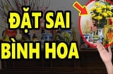 Vì sao khi thắp hương mùng 1, ngày rằm không nên đặt bình hoa bên trái?