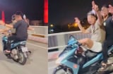 Thanh niên điều khiển xe máy bằng chân, khoe trên TikTok gây tranh cãi
