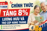 Kể từ 1/7/2026: Chính thức tăng 8% lương hưu và trợ cấp hàng tháng, hàng triệu người được nhận thêm tiền