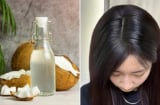 Cách giảm rụng tóc, kích thích tóc mọc dày, hiệu quả nhờ dầu dừa