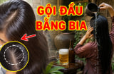 Mẹo dùng bia ủ tóc, kích thích tóc con mọc tua tủa, không bết dính