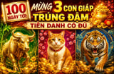 100 ngày tới: Mừng 3 con giáp trúng đậm Tiền Danh có đủ