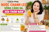 Cách pha nước chanh leo uống căng da, xóa thâm nám