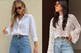 Cách phối quần jeans ống rộng giúp tôn dáng, che khuyết điểm và nâng tầm phong cách năm 2026