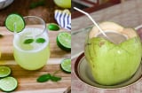 Trời nóng, uống nước chanh hay nước dừa tốt hơn?