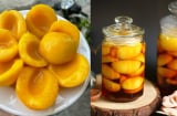 Cách tự làm đào ngâm tại nhà, để lâu vẫn giòn ngon, không nổi váng