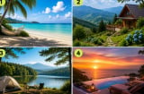 Chọn 1 khung cảnh mùa hè mà bạn muốn tới nghỉ ngơi nhất xem trạng thái tinh thần, nhiều người thấy rất đúng