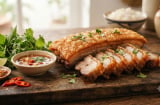 Cách làm món thịt ba chỉ chiên giòn bì