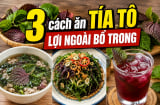 3 cách ăn tía tô lợi ngoài bổ trong