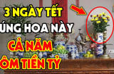 3 loai hoa đặt lên bàn thờ tiền về như nước giàu to: Đó là hoa nào?