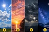 Chọn 1 bầu trời bạn ấn tượng nhất để xem bạn đang tích cực hay tiêu cực