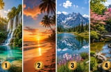 Chọn 1 bức tranh thiên nhiên bạn ấn tượng nhất để xem bạn có đang thu hút vận may?
