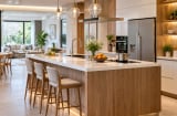 Tại sao nhiều gia đình ngày nay không làm bếp tựa tường mà lại để giữa phòng?