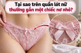 Tại sao trên quần lót nữ thường gắn một chiếc nơ nhỏ?