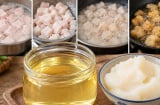 Mẹo thắng mỡ lợn trắng trong thơm ngon, không hôi nhớ thêm bước này