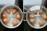 Khi luộc trứng, nên mở vung hay đậy vung nồi?