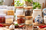 Nên đựng gia vị trong hũ nhựa, thủy tinh hay gốm sứ?