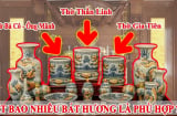 Vị trí đặt 3 bát hương trên bàn thờ chuẩn nhất