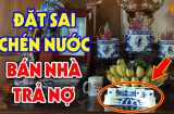 Bàn thờ nên để 3 chén hay 5 chén nước?