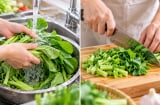 Nên rửa rau xong mới thái hay thái xong mới rửa?
