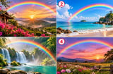 Bạn ấn tượng với hình ảnh cầu vồng nào nhất?