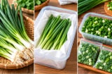 Mẹo giữ hành lá lâu ngày vẫn xanh tươi, không úa vàng, không nhớt