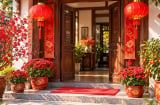 Tại sao nhiều người để đồ màu đỏ trước cửa nhà?