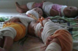 3 em nhỏ bị cô giáo trói tay, bịt miệng kín mít nằm lăn lóc dưới đất
