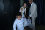 Phản ứng 'bất thường' của con trai khi Lê Phương mặc váy cưới bên bạn trai
