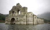 Hạn hán kéo dài, một nhà thờ 400 năm lộ thiên từ dưới hồ nước