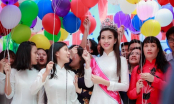 Hoa hậu Đỗ Mỹ Linh diện gì trong ngày 'vinh quy bái tổ' ở trường?