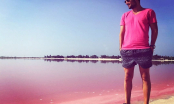 Thú vị khám phá đầm nước màu hồng tự nhiên khiến “vạn người mê”