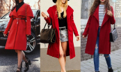 10 mẫu áo khoác đỏ phong cách đẹp nhất dịp cuối năm 2016