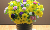Clip: Ngắm vẻ đẹp nhẹ nhàng của những mẫu cắm hoa cúc cho ngày Tết (P1)