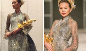 'Đụng hàng' áo dài bạc tỷ của siêu mẫu Thanh Hằng, Nguyễn Oanh nhận cái kết bất ngờ?