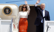 Vợ tổng thống Donald Trump khoe gu thời trang tuyệt đẹp trong lần đầu công du nước ngoài