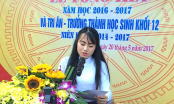 Cả trường bật khóc với bài phát biểu tri ân của nữ sinh trường Phan Bội Châu