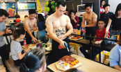 Video dàn trai đẹp chuẩn soái ca phục vụ đồ nướng gây sốt tại Hà Nội
